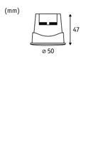 Paulmann 92469 Base Coin LED-opbouwlamp Energielabel: F (A - G) LED 4.9 W Satijn - thumbnail