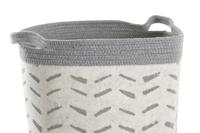 Basket spelset DKD Home Decor Wit Grijs 35 x 35 x 40 cm 3 Onderdelen - thumbnail