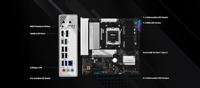 ASRock B850M Pro RS Moederbord Socket AMD AM5 Vormfactor Micro-ATX Moederbord chipset AMD® B850 - thumbnail