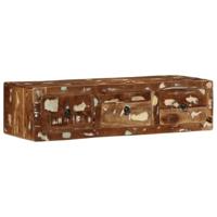Tv-meubel wandmontage 100x32x25 cm massief gerecycled hout - thumbnail