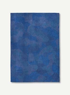 Louis de Poortere - Coral Meditation 9225 Blue Lagoon Rond - 240 rond Vloerkleed Louis de Poortere - Coral Meditation 9225 Blue Lagoon Rond - 240 rond Vloerkleed