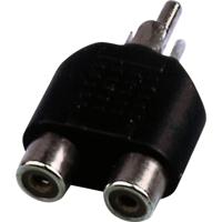 Monacor NTA-104 Audio Adapter [1x Cinch-stekker - 2x Cinch-koppeling] - thumbnail