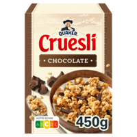 Quaker Cruesli Chocolade Ontbijtgranen 450 gr bij Jumbo - thumbnail