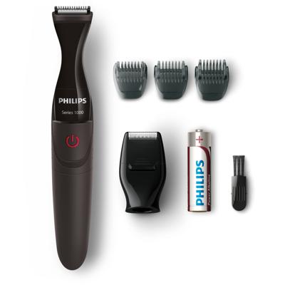 PHILIPS MG1100 / 16 Precisietrimmer met 3 baarden en minischeerklompen - op batterijen