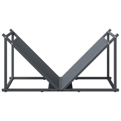 Brandhoutrek 70x43x34,5 cm koudgewalst staal antracietkleurig Brandhoutrek 70x43x34,5 cm koudgewalst staal antracietkleurig