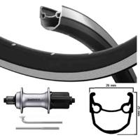 Kgs achterwiel 28 inch (622) stratos zw/zilver 8-10 speed uitval - thumbnail