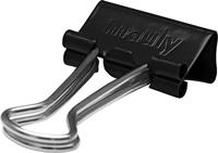 MAUL papierklem foldback 19mm blister 12 zwart - thumbnail