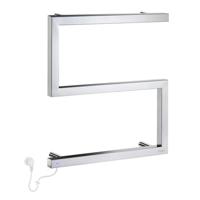 Smedbo Dry Handdoekradiator - 50x52.5x11.2cm - ophangen - RVS Gepolijst Edelstaal FK707 - thumbnail