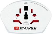 SKROSS | 1.500210-E | Combo World to Australia | Reisadapter naar Europa, Australië en China. 2 in 1 - Spanning en vermogen 100V – 1000W / 250V – 2500W - KID SAFE anti-elektrische schokbescherming - thumbnail