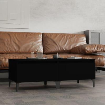 Bijzettafels 2 st 50x46x35 cm bewerkt hout zwart Bijzettafels 2 st 50x46x35 cm bewerkt hout zwart