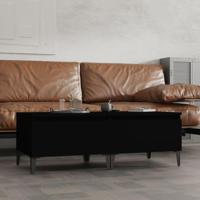 Bijzettafels 2 st 50x46x35 cm bewerkt hout zwart - thumbnail