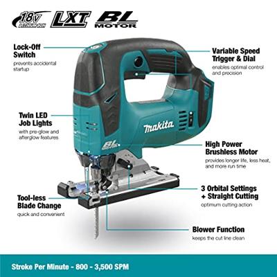 Makita DJV182Z Accu Decoupeerzaag D-Greep 18V Basic Body - thumbnail