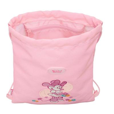 Rugtas met Koordjes Minnie Mouse Baby Roze 26 x 34 x 1 cm