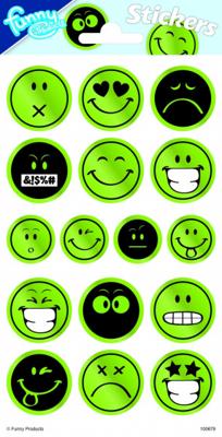 Totum Stickervel reflecterend - lachgezicht