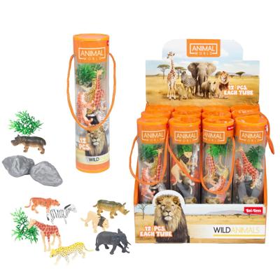 Speelset -Wilde dieren-12dlg in koker