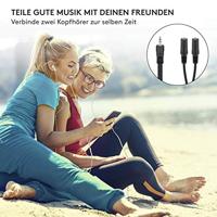 goobay Stereo-adapterkabel 3,5-mm > 2x 3,5 mm - thumbnail