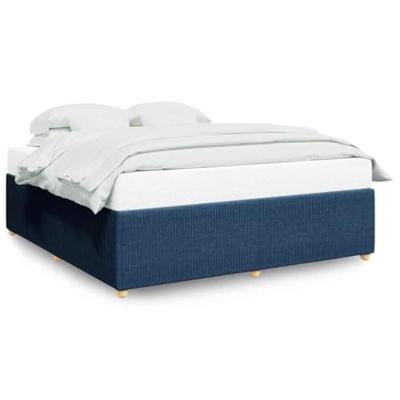 Bedframe zonder matras stof blauw 180x200 cm