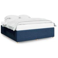 Bedframe zonder matras stof blauw 180x200 cm - thumbnail