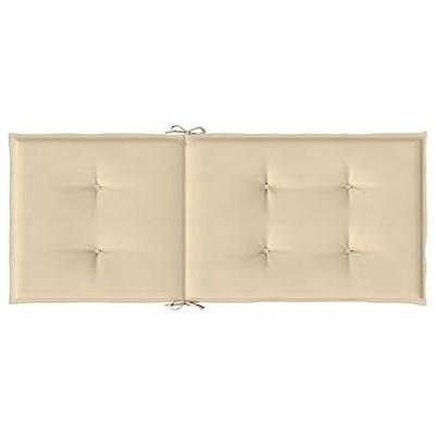 VidaXL Tuinstoelkussens hoge 6 st hoge rug 120x50x3 cm stof beige VidaXL Tuinstoelkussens hoge 6 st hoge rug 120x50x3 cm stof beige