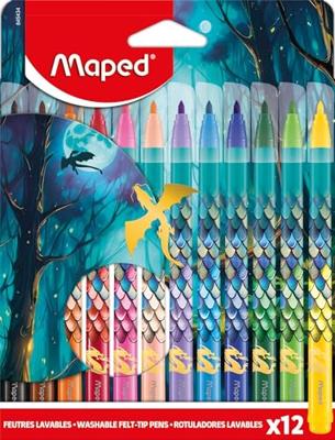 Viltstift maped dragon set 12 kleuren Viltstift maped dragon set 12 kleuren