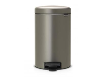 Brabantia NewIcon Pedaalemmer Metaal Platinum 12 Liter Brabantia NewIcon Pedaalemmer Metaal Platinum 12 Liter