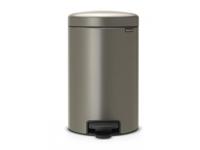 Brabantia NewIcon Pedaalemmer Metaal Platinum 12 Liter - thumbnail