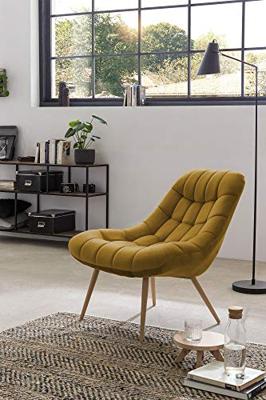 Artistiq Fauteuil 'Jurre' Velvet, kleur Geel Artistiq Fauteuil 'Jurre' Velvet, kleur Geel