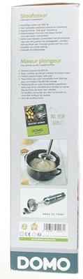 Domo DO9067M blender Staafmixer 800 W Zwart, Roestvrijstaal
