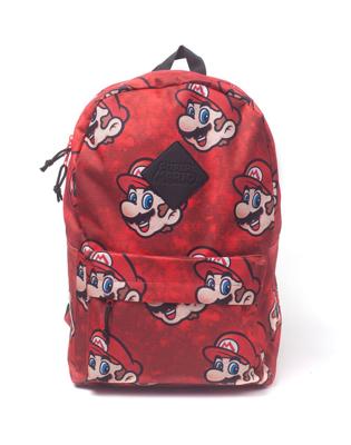 DIFUZED Super Mario Sublimation rugzak Rood, Wit