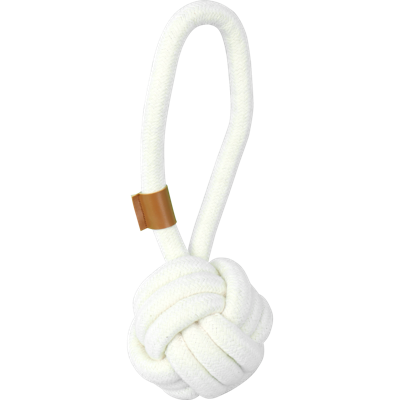 Pawise Premium cotton toy Ball with Handle