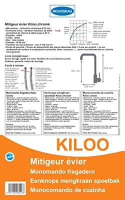 Mengkraan Rousseau Grijs Roestvrij staal Blik