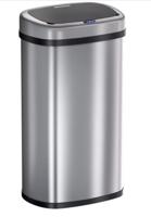 Vuilnisbak opent automatisch met Sensor Zilver 58L - thumbnail