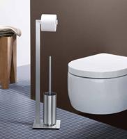 Zack Linea Toiletbutler 73X16.8X12.7cm Mat Gesatineerd RVS 40382 - thumbnail