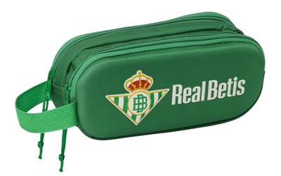 Pennenetui met 2 vakken Real Betis Balompié Groen 21 x 8 x 6 cm 3D