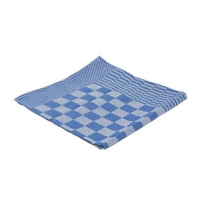Theedoek Cleaninq blok marine 65x65cm blauw 6 stuks