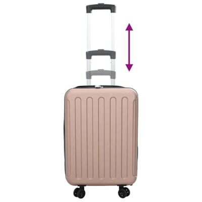 VidaXL Koffer met slot roségoud 34 x 23 x 55.5 cm abs kunststof