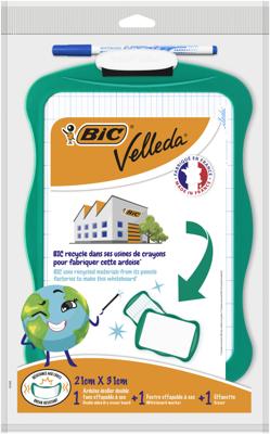 Bic whiteboard Velleda 20 x 30 cm, gerecycleerd