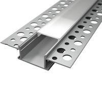 LED Strip Profiel - Delectro Profi - Aluminium - 2 Meter - 61.5x13.8mm - Inbouw Stuc/Tegel - thumbnail