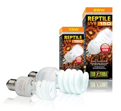UVB Compacte Fluorescentielamp voor Terrarium - EXO TERRA - Reptiel UVB 150 - Woestijnklimaat 26W