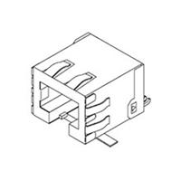 Molex Cat 5-7 Mod Jack/Plu 855437002 Bus Zwart 1 stuk(s) - thumbnail