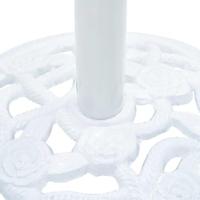 VidaXL Parasolvoet 9 kg 40 cm gietijzer wit - thumbnail