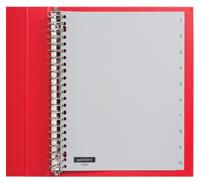 Tabbladen 23-gaats 1-10 grijs PP Quantore - thumbnail