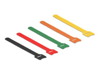 Delock 18703 Klittenband gekleurd L 300 mm x B 12 mm 10 stuks
