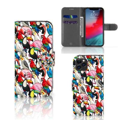 Apple iPhone 11 Pro | Telefoonhoesje | Met pasjeshouder | Birds