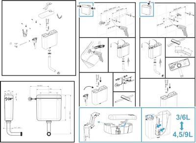 Cornat Spoelkast Triton 6-9L Wi - SPK1100 Cornat Spoelkast Triton 6-9L Wi - SPK1100