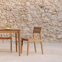 Ethnicraft Tuinstoel 'EX1' Teakhout, kleur Naturel - thumbnail