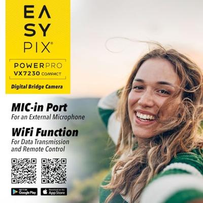 Easypix PowerPro VX7230 Compact Digitale camera 72 Mpix Zoom optisch: 10 x 4K video, Beeldstabilisatie, Flitsschoen, Klapbaar display, Met ingebouwde flitser, Easypix PowerPro VX7230 Compact Digitale camera 72 Mpix Zoom optisch: 10 x 4K video, Beeldstabilisatie, Flitsschoen, Klapbaar display, Met ingebouwde flitser,
