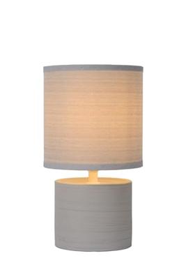 Lucide GREASBY - Tafellamp - Ø 14 cm - 1xE14 - Grijs