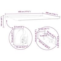 Luifel automatisch uittrekbaar LED 450x300 cm antraciet en wit - thumbnail