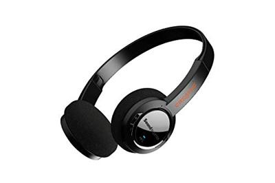 Sound Blaster JAM V2 on-ear lichtgewicht Bluetooth 5.0 draadloze hoofdtelefoon met USB-C, aptX Low Latency, aptX HD, Multipoint-connectiviteit, spraakdetectie en ruisonderdrukking, 22 uur batterijduur